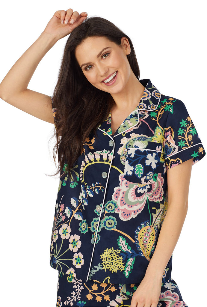 Liberty Fabrics Floral Symphony Short Sleeve Classic Shorty PJ Set