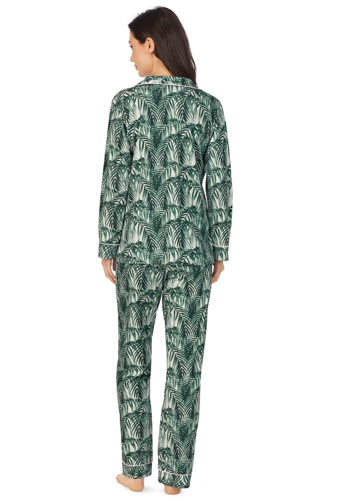 Maui Palm Long Sleeve Classic Stretch Jersey PJ Set