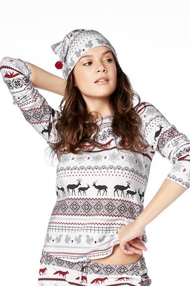 American Fair Isle Stretch Elf Cap