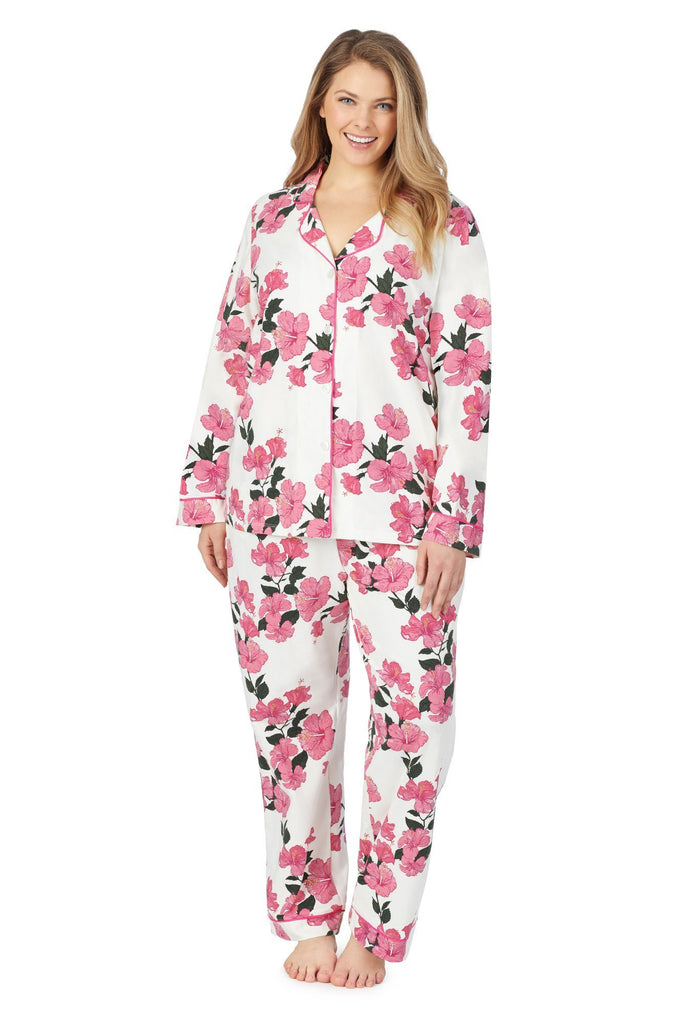Island Flower Long Sleeve Classic Stretch Jersey PJ Set