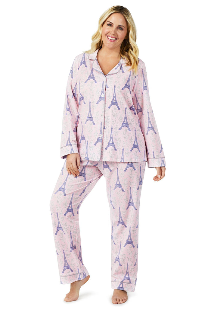 Colette's Eiffel Stretch Long Sleeve Classic PJ Set
