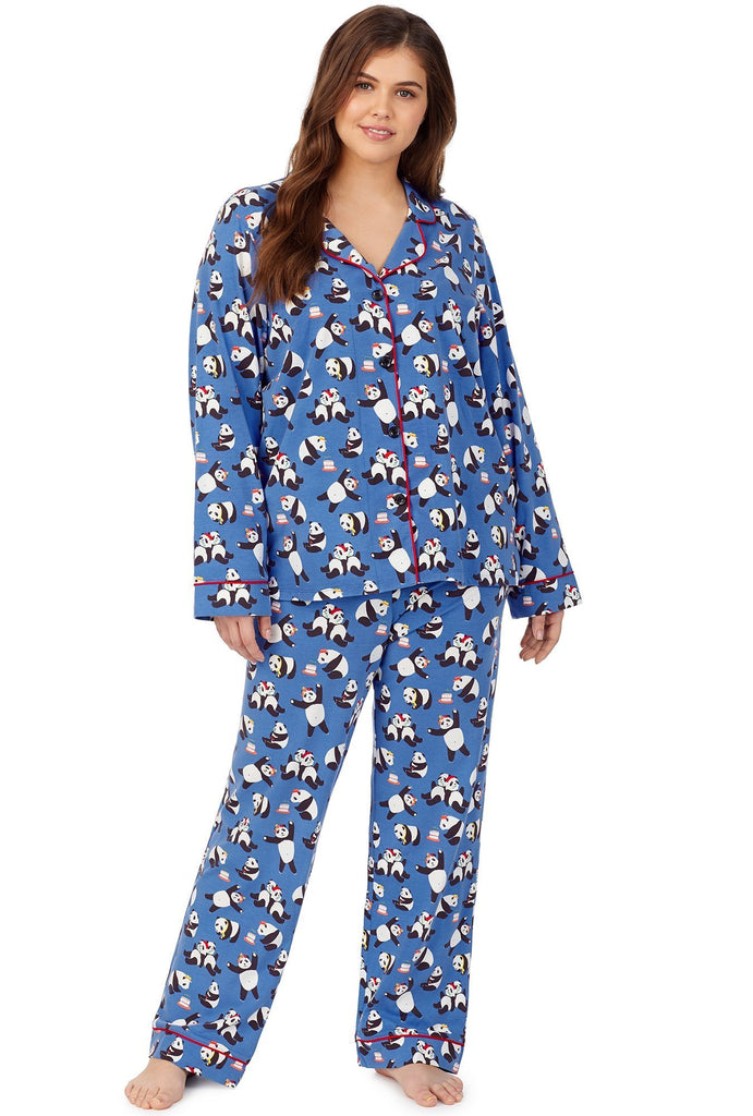 Pandamonium Long Sleeve Classic Stretch Jersey PJ Set