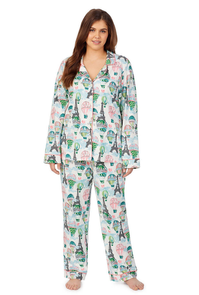 On Top of the World Long Sleeve Classic Stretch Jersey PJ Set