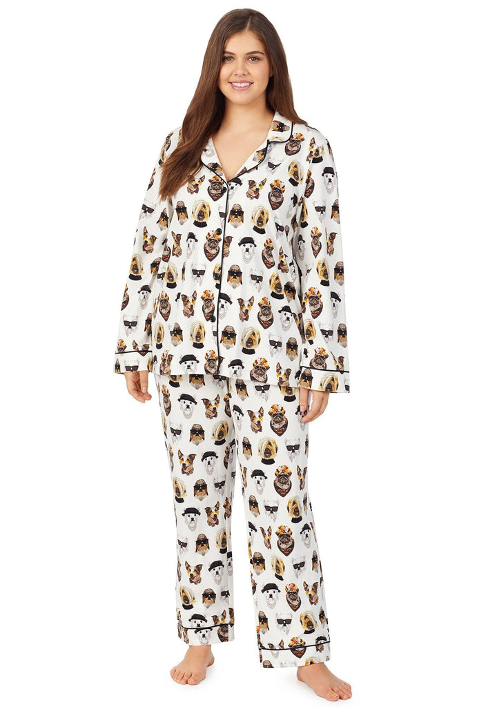 Celebrity Pups Long Sleeve Classic Stretch Jersey PJ Set