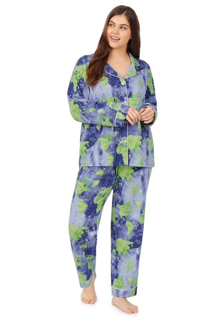 Mother Earth Long Sleeve Classic Stretch Jersey PJ Set