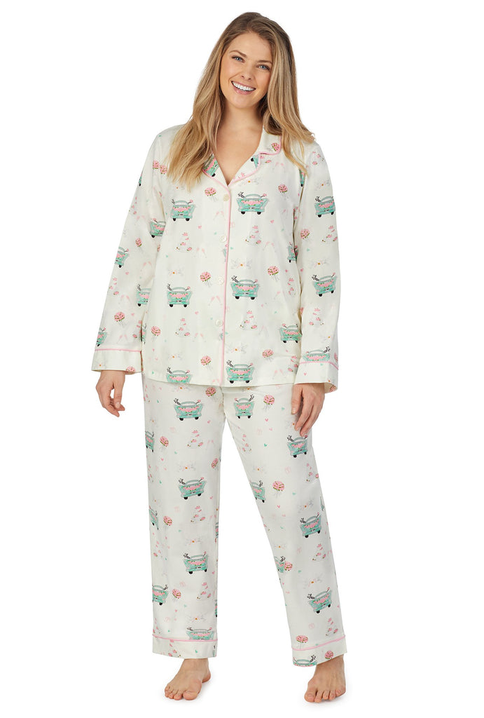 Just Married Long Sleeve Classic Stretch Jersey PJ Set