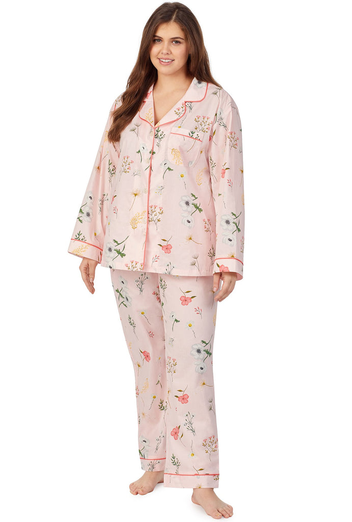 Flower Study Long Sleeve Classic Woven Sateen PJ Set