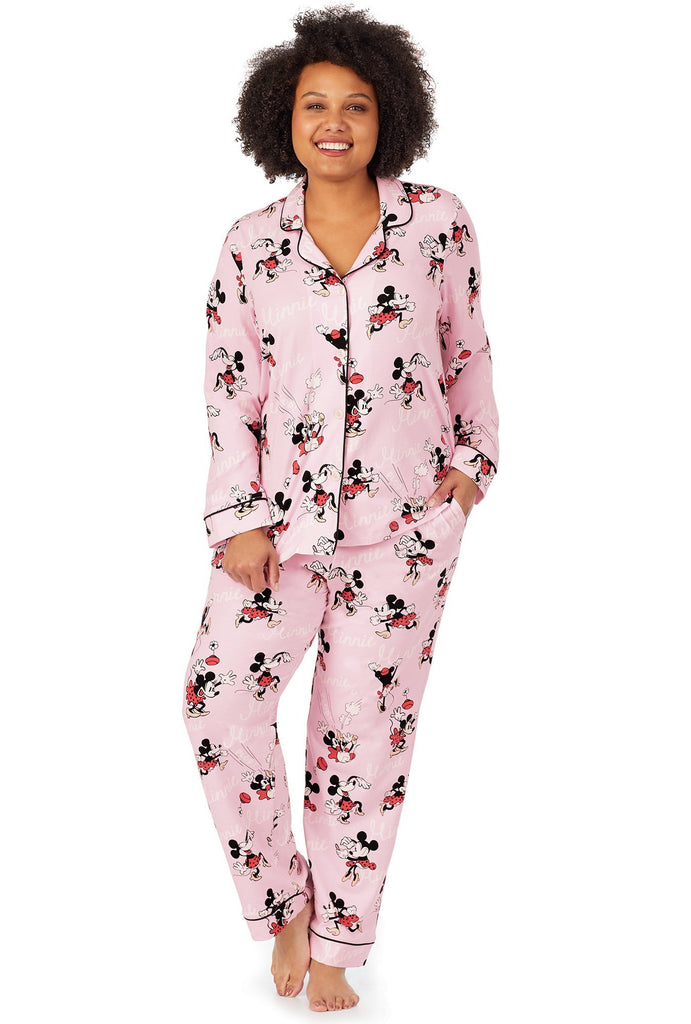Bedhead Pajamas x Disney Vintage Minnie Stretch Long Sleeve Classic PJ Set PLUS