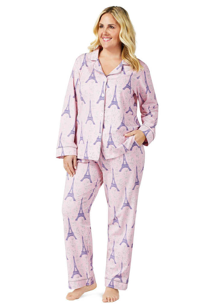 Colette's Eiffel Stretch Long Sleeve Classic PJ Set