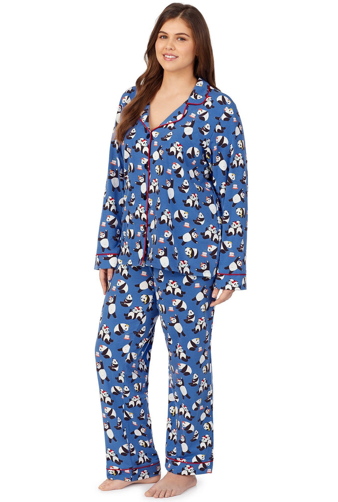 Pandamonium Long Sleeve Classic Stretch Jersey PJ Set
