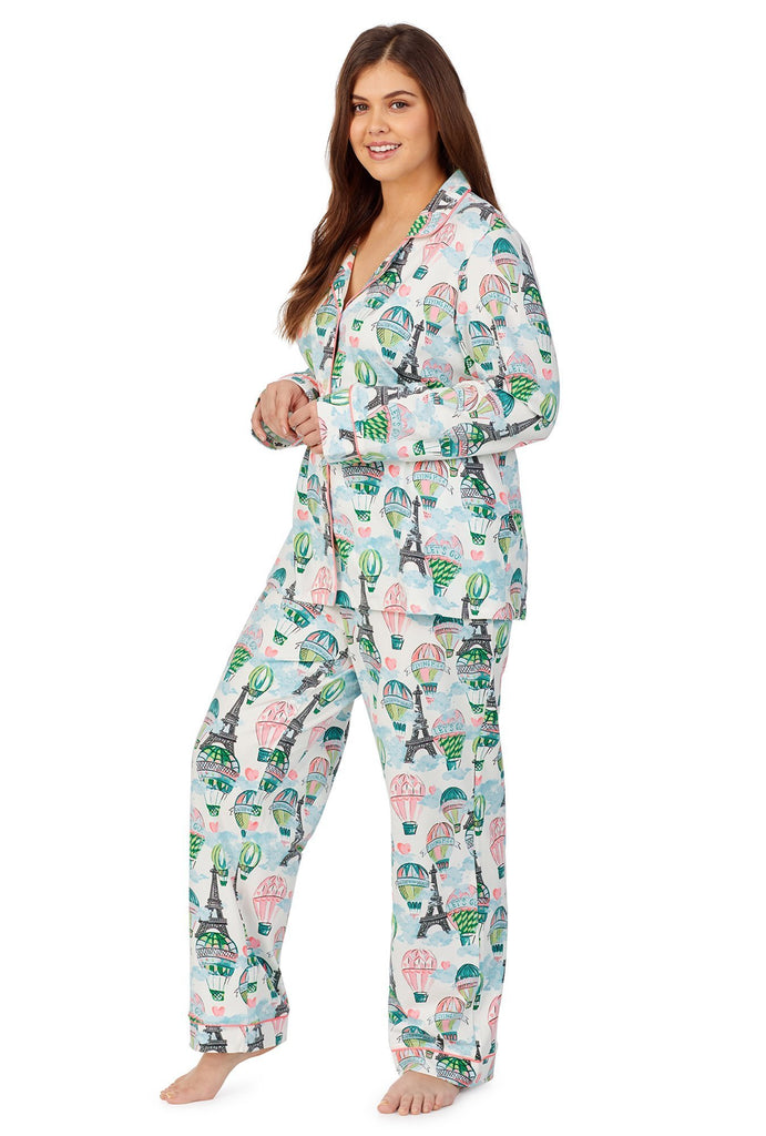 On Top of the World Long Sleeve Classic Stretch Jersey PJ Set