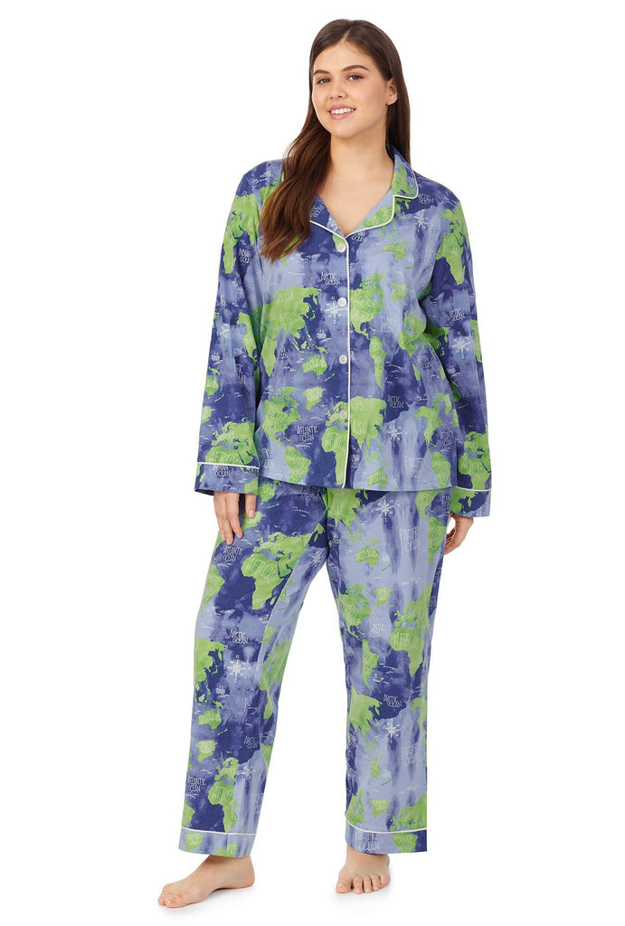 Mother Earth Long Sleeve Classic Stretch Jersey PJ Set