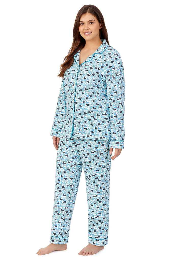 School of Fish Long Sleeve Classic Stretch Jersey PJ Set