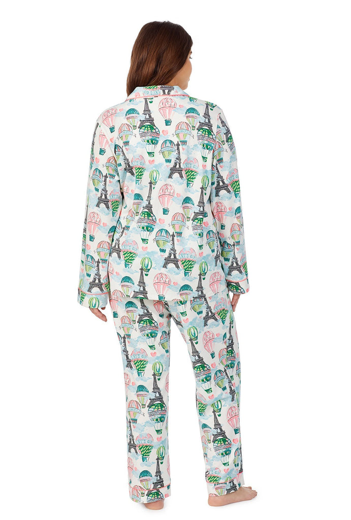 On Top of the World Long Sleeve Classic Stretch Jersey PJ Set