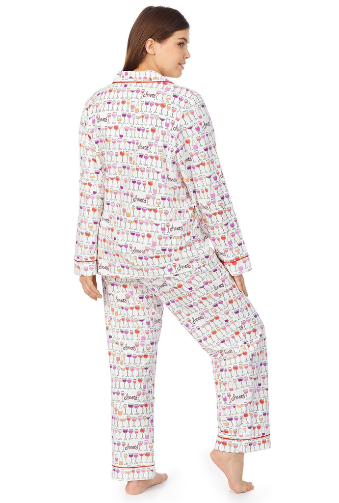 Happy Hour Long Sleeve Classic Stretch Jersey PJ Set