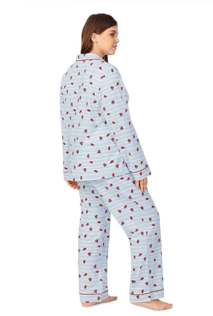 Walk the Line Long Sleeve Classic Stretch Jersey PJ Set