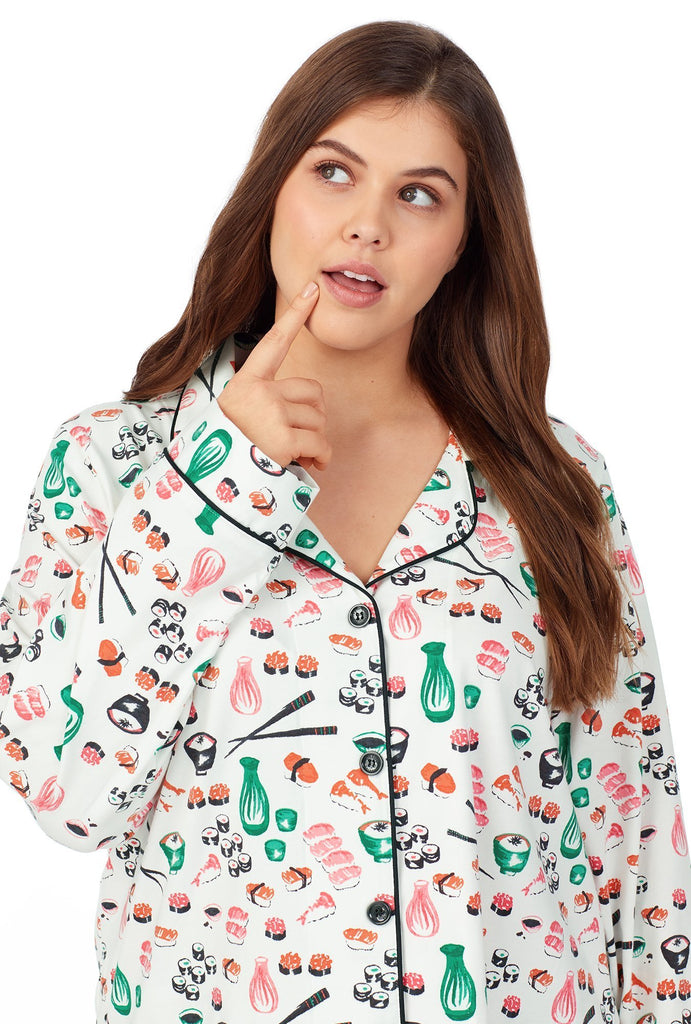 Sushi Long Sleeve Classic Stretch Jersey PJ Set
