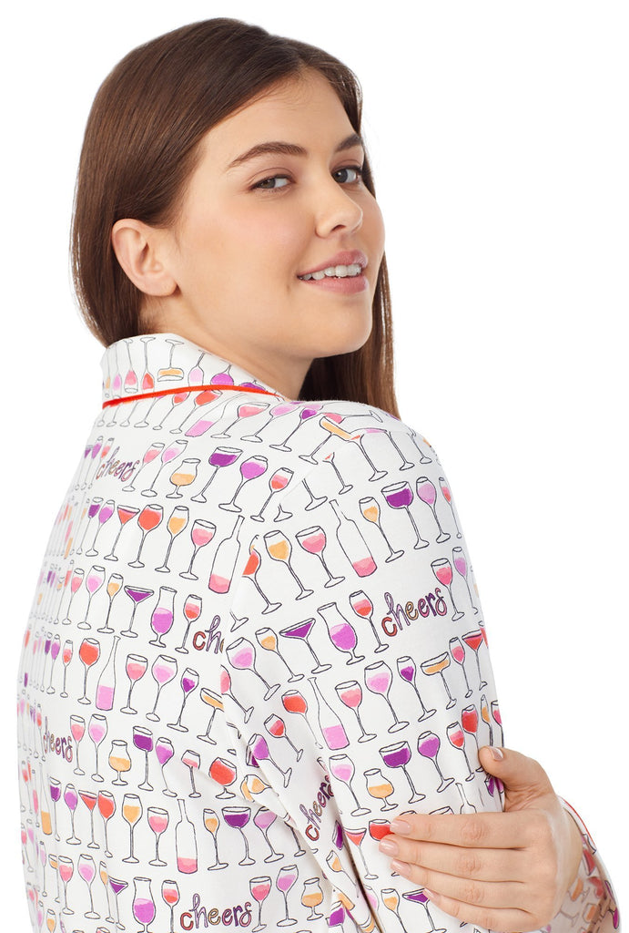 Happy Hour Long Sleeve Classic Stretch Jersey PJ Set