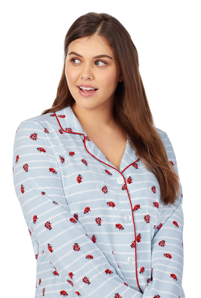Walk the Line Long Sleeve Classic Stretch Jersey PJ Set