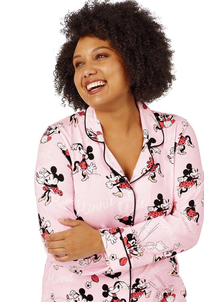 Bedhead Pajamas x Disney Vintage Minnie Stretch Long Sleeve Classic PJ Set PLUS